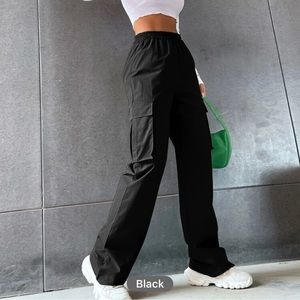 ✨ Shein Black Cargo Pants